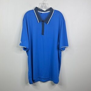 Adidas Climacool Men's 2XL Golf Polo Shirt in Vibrant Blue Performance Polo